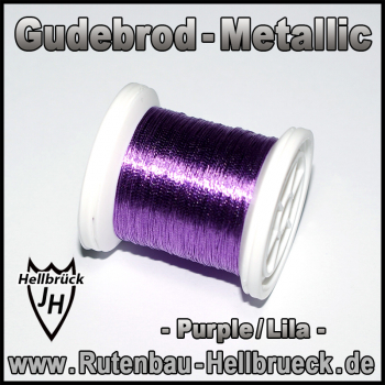 Gudebrod Bindegarn - Metallic - Farbe: Purple / Lila -A-
